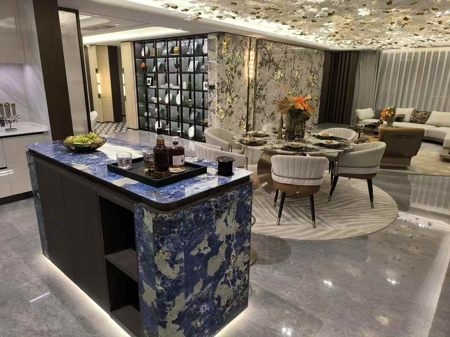 럭셔리 디자인을위한 상위 3 개의 천연 블루 스톤